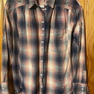 Free People Plaid Button-Down